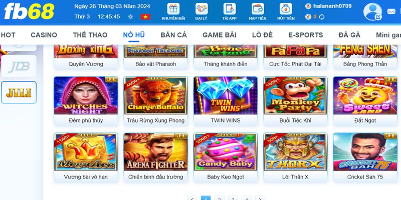  Hãy lựa chọn một tựa game muốn tham gia và lựa chọn mức cược phù hợp