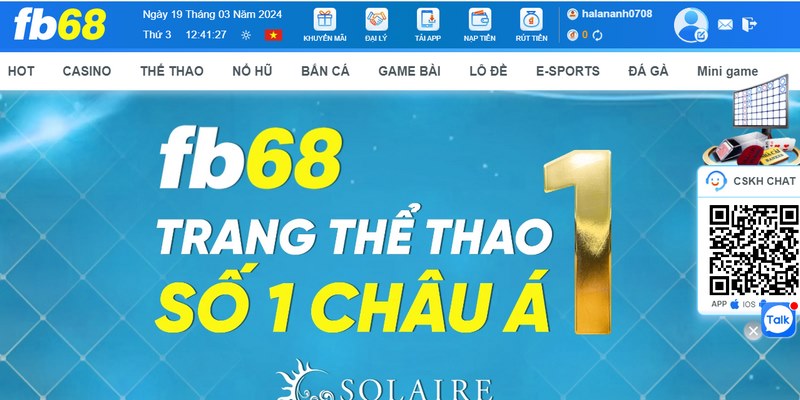 Thời gian khắc phục lỗi xuất hiện tại FB68 sẽ diễn ra trong vòng 1 đến 3 giờ